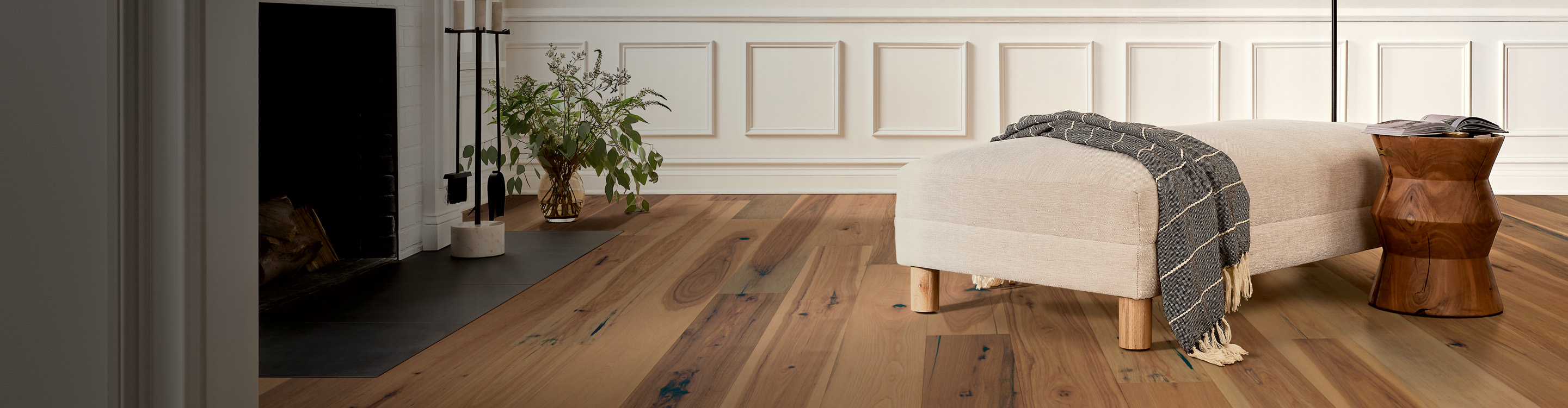 hardwood flooring in living room